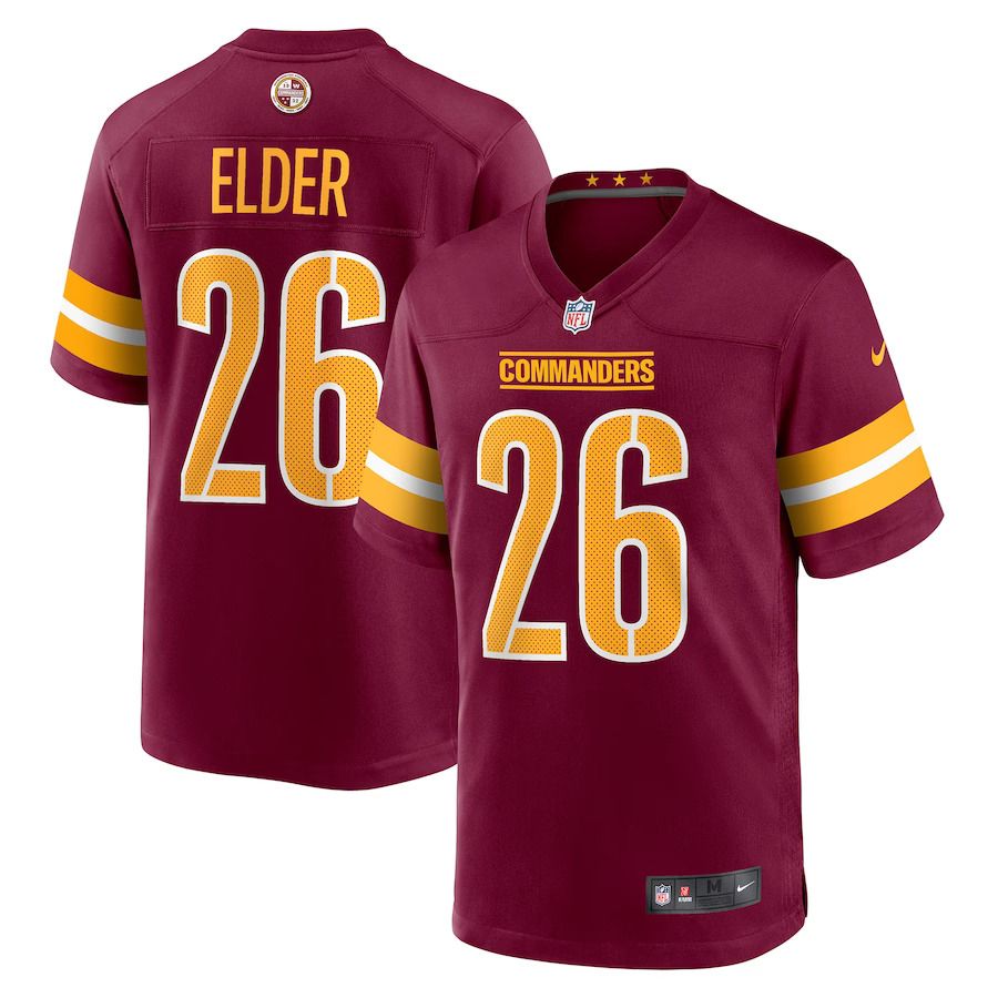 Men Washington Commanders #26 Corn Elder Nike Burgundy Game NFL Jersey->washington commanders->NFL Jersey